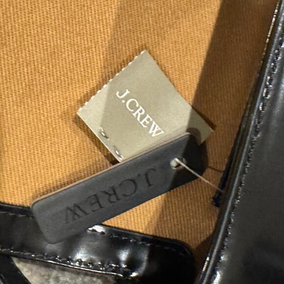 J. Crew Women's Edie Crossbody Bag In Italian Leather Black One Size NWT - Picture 8 of 13